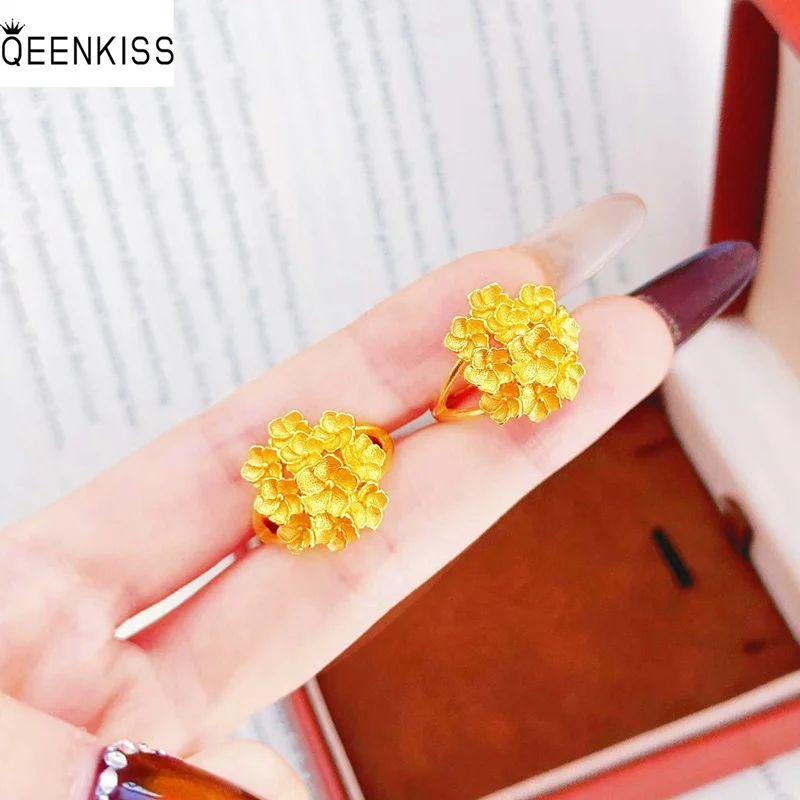 QEENKISS 24KT Gold Vintage Flower Rings For Women Wedding Party Birthday Christmas Bride Mother Girlfriend Ladies Gifts RG5259
QEENKISS 24KT Gold Vintage Flower Rings For Women Wedding Party Birthday Christmas Bride Mother Girlfriend Ladies Gifts RG5259