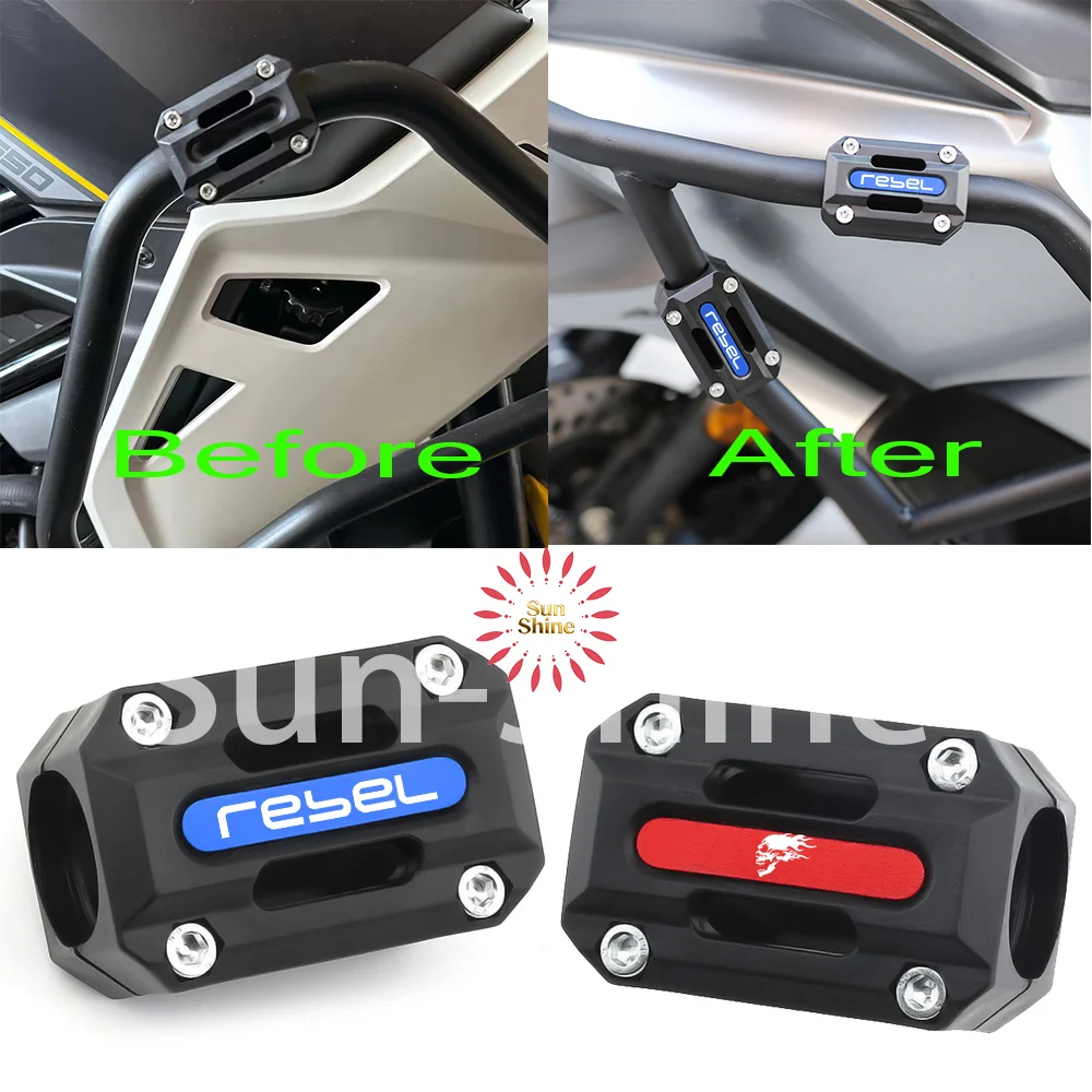 Защитный блок для бампера, защитный блок для Honda Rebel CMX 300 500 1100, блок, защитные аксессуары для мотоциклов
Защитный блок для бампера, защитный блок для Honda Rebel CMX 300 500 1100, блок, защитные аксессуары для мотоциклов