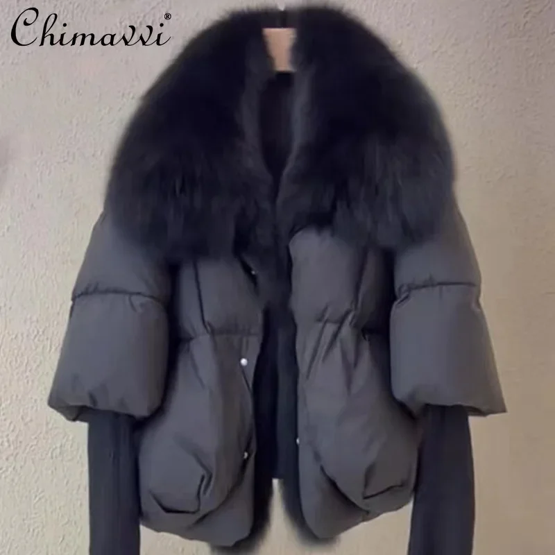 Winter New High-end Warm Real Fox Fur Big Fur Collar Placket 90 White Duck Down Jacket Temperament Light Luxury Women's Coat
Winter New High-end Warm Real Fox Fur Big Fur Collar Placket 90 White Duck Down Jacket Temperament Light Luxury Women's Coat