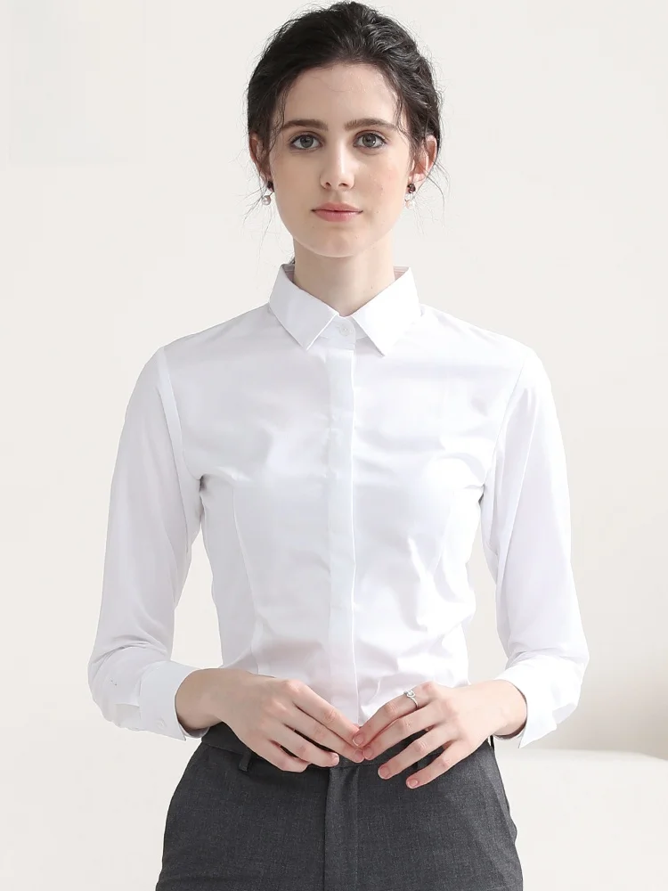 Romon White Long Sleeve Shirt for Women Commute Professional Formal Interview Workwear Ladies Shirt OL Style Slim Fit Button ...
Romon White Long Sleeve Shirt for Women Commute Professional Formal Interview Workwear Ladies Shirt OL Style Slim Fit Button ...