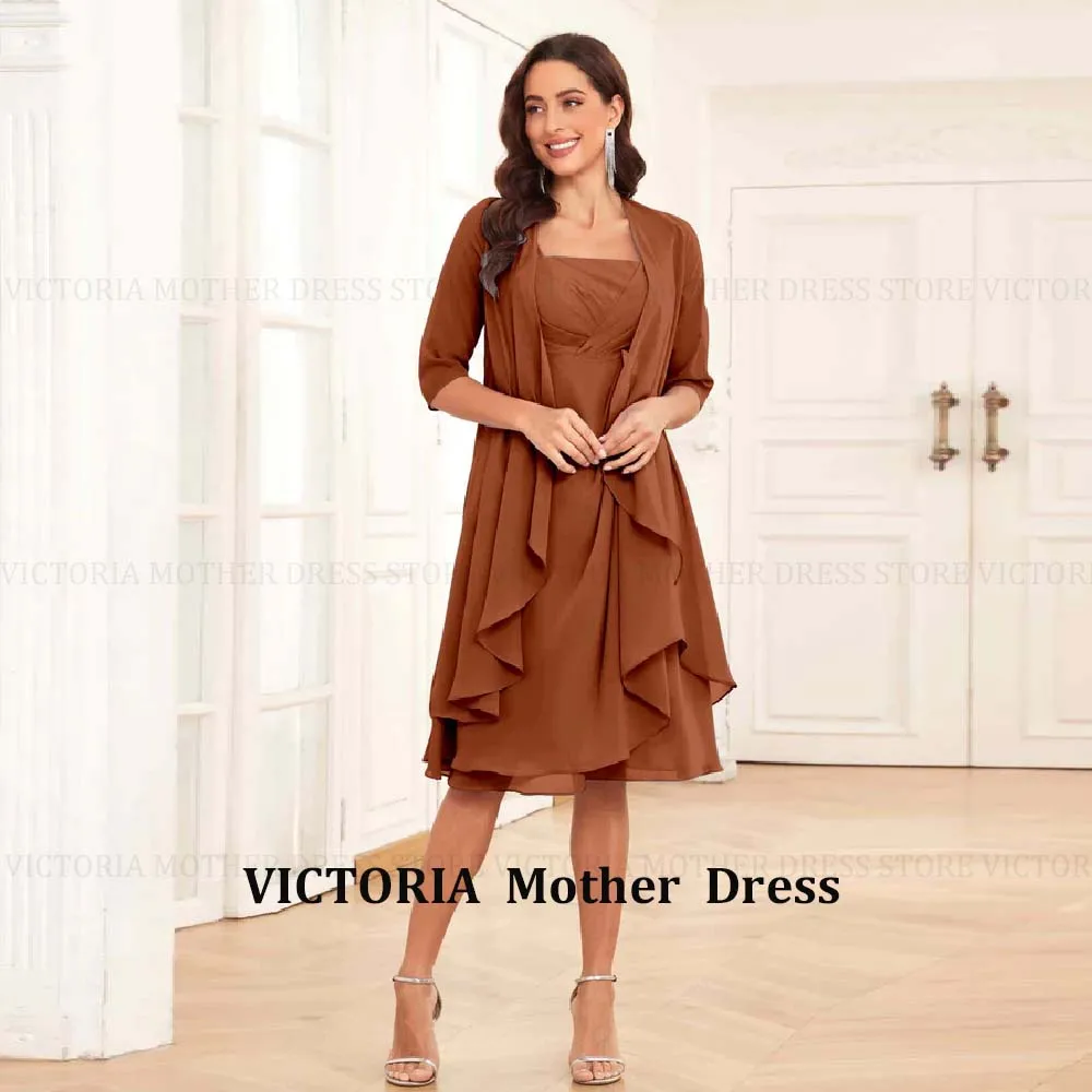 VICTORIA Customized 2 Pieces Mother of the Bride Dress 2026 Chiffon A-Line Wedding Guest Gowns Pleated Bead Party Evening Dress
VICTORIA Customized 2 Pieces Mother of the Bride Dress 2026 Chiffon A-Line Wedding Guest Gowns Pleated Bead Party Evening Dress