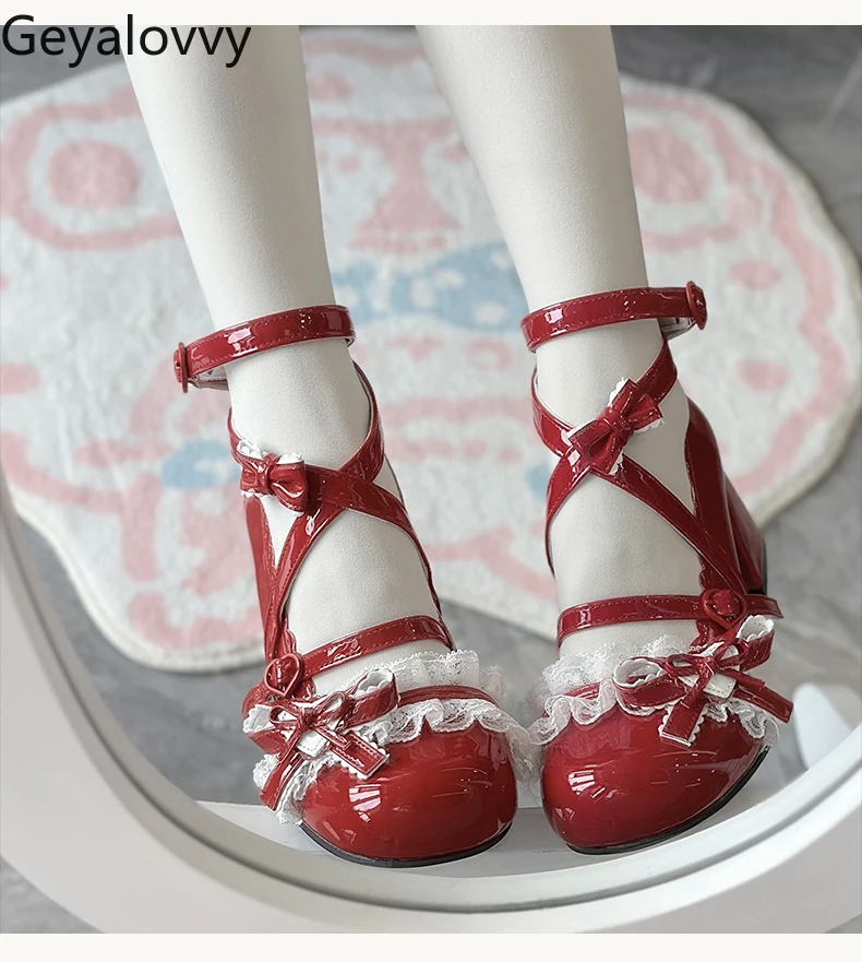 2025 New Spring Autumn Lolita Shoes Cute Elegant Mid-heel Lace Sweet Lolita Mary Jean Small Leather Pumps for Lady 2025 New
2025 New Spring Autumn Lolita Shoes Cute Elegant Mid-heel Lace Sweet Lolita Mary Jean Small Leather Pumps for Lady 2025 New