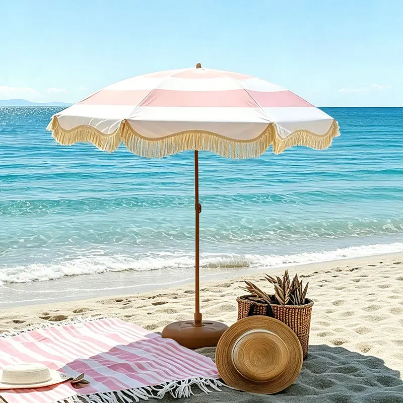 Mucai round outdoor striped fringed umbrella tilting Internet celebrity stall umbrella beach parasol garden umbrella
Mucai round outdoor striped fringed umbrella tilting Internet celebrity stall umbrella beach parasol garden umbrella