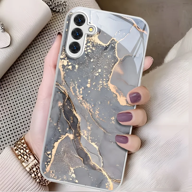 Textured Fluid Golden Stylish and Durable Silvery Glass Phone Case for Samsung Galaxy S26/S25/S24/S23/S22/S21 and other models
Textured Fluid Golden Stylish and Durable Silvery Glass Phone Case for Samsung Galaxy S26/S25/S24/S23/S22/S21 and other models