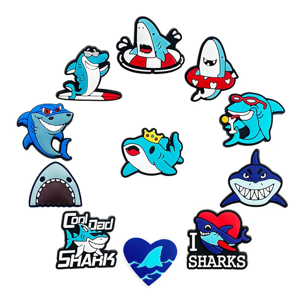 1-11pcs Shark Cartoon Shoe Charms Accessories for Classic Clog Sandal Backapck Phone Case Shoe Decoration Buckle Christmas Gift
1-11pcs Shark Cartoon Shoe Charms Accessories for Classic Clog Sandal Backapck Phone Case Shoe Decoration Buckle Christmas Gift