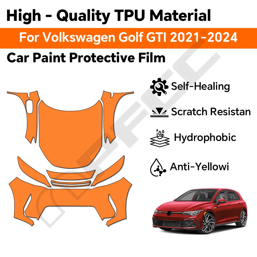 TPU For Volkswagen VW GOLF GTI 2021-2024 Paint Protection Film Clear Bra Pre-cut PPF Car Body Anti-Scratch Resistant Invisible
TPU For Volkswagen VW GOLF GTI 2021-2024 Paint Protection Film Clear Bra Pre-cut PPF Car Body Anti-Scratch Resistant Invisible