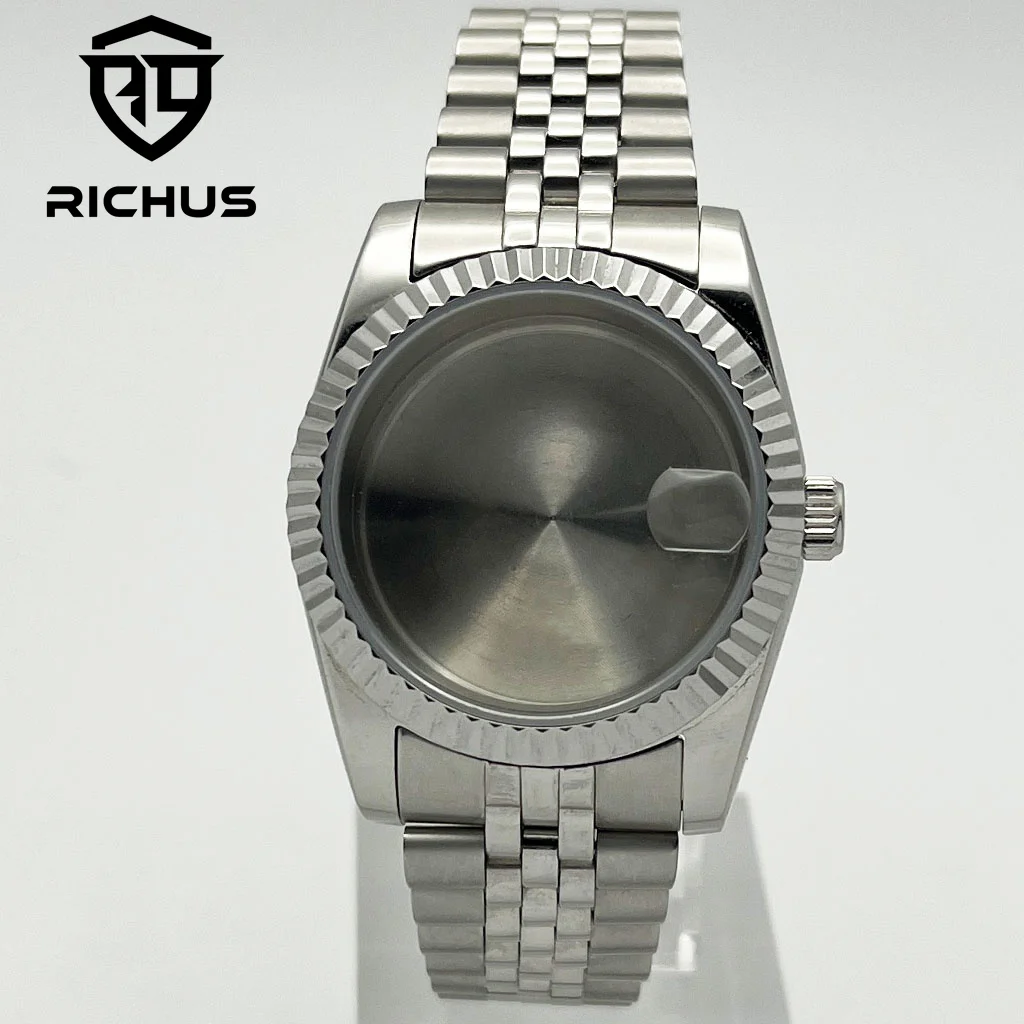 Серебряный корпус часов RICHUS 36/39 мм, сапфировое стекло, подходит для механизма NH34 NH35 NH36 ETA2824 PT5000 Miyota8215-DG
Серебряный корпус часов RICHUS 36/39 мм, сапфировое стекло, подходит для механизма NH34 NH35 NH36 ETA2824 PT5000 Miyota8215-DG