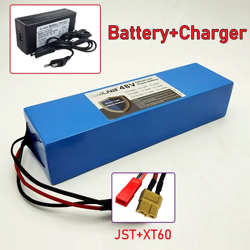 13S2P 18650 battery 48V Powerful Battery Pack, 10.5Ah Lithium Battery, Rechargeable Li-ion Battery Pack, with 54.6v Charger
13S2P 18650 battery 48V Powerful Battery Pack, 10.5Ah Lithium Battery, Rechargeable Li-ion Battery Pack, with 54.6v Charger