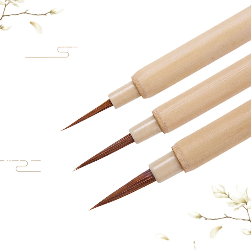 Кисть для рисования Weasel Hair Line, Китайская каллиграфия, маленькая кисть для обычного сценария, ручка, кисти для рисования пейзажа свободной руки, канцелярские принадлежности
Кисть для рисования Weasel Hair Line, Китайская каллиграфия, маленькая кисть для обычного сценария, ручка, кисти для рисования пейзажа свободной руки, канцелярские принадлежности