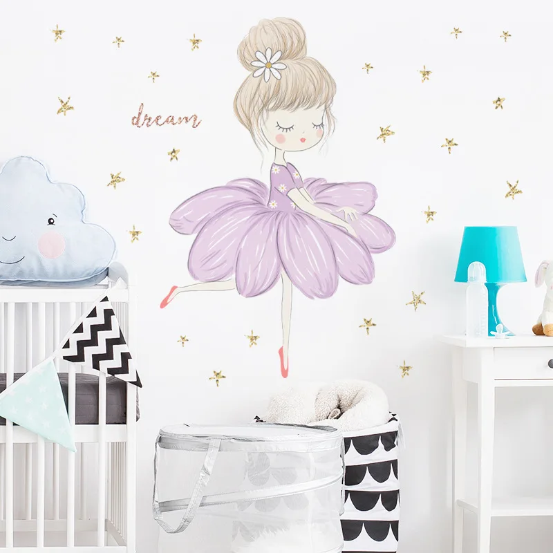 Caroon Ballet Girl Wall Stickers Living Room Bedroom Decor Aesthetic Childern Baby Mural Wall Decoration Art Wallstickers
Caroon Ballet Girl Wall Stickers Living Room Bedroom Decor Aesthetic Childern Baby Mural Wall Decoration Art Wallstickers