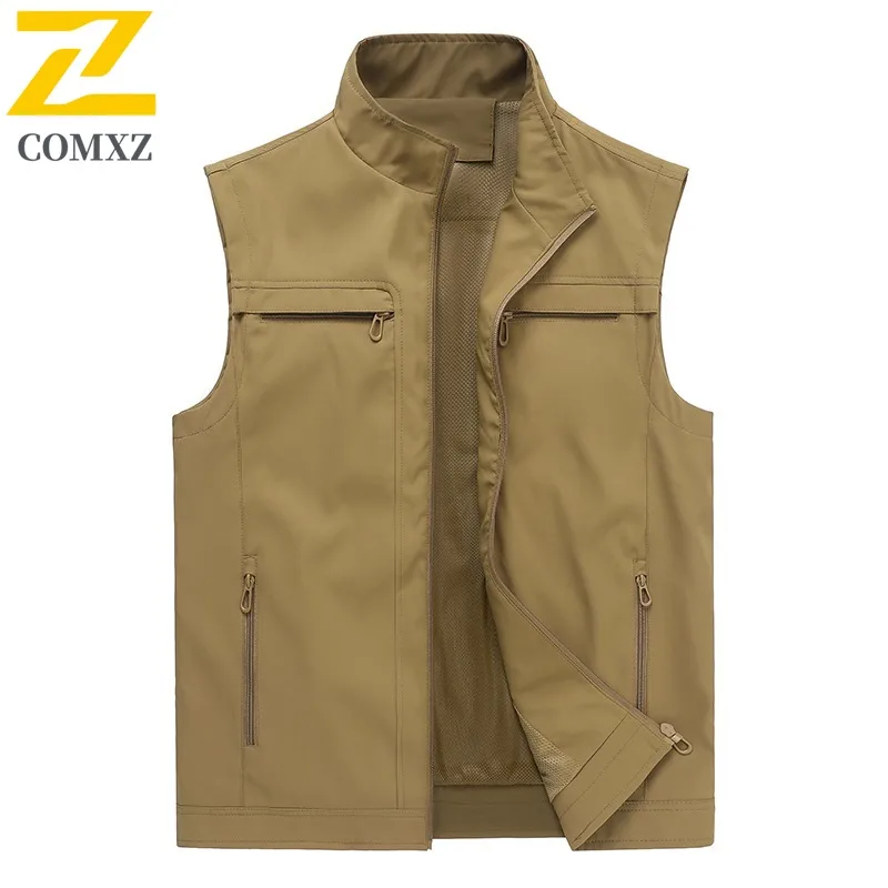 COMXZ Men Outdoor Utility Vest Spring Autumn 3D Pocket Sleeveless Casual Workwear Waistcoat Streetwear Lightweight Hiking Jacket
COMXZ Men Outdoor Utility Vest Spring Autumn 3D Pocket Sleeveless Casual Workwear Waistcoat Streetwear Lightweight Hiking Jacket