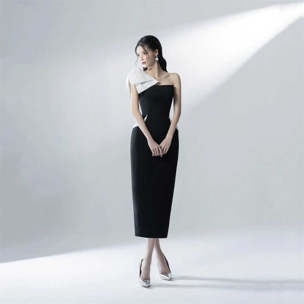 Customized Mermaid Simple Black Jersey Evening Dress Elegant One Shoulder Sleeveless Homecoming Dresses Fashion Party
Customized Mermaid Simple Black Jersey Evening Dress Elegant One Shoulder Sleeveless Homecoming Dresses Fashion Party