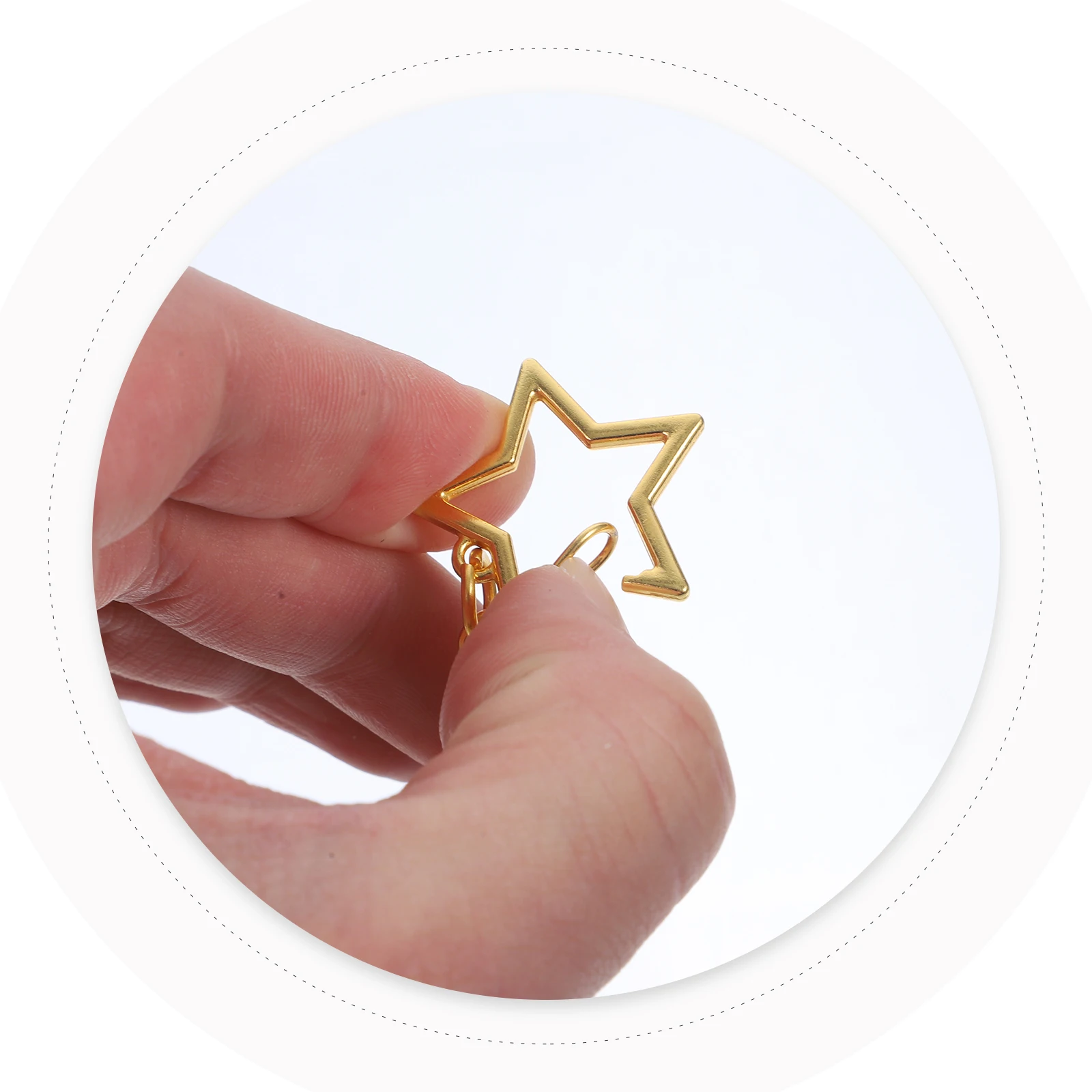 60pcs Golden Pentagram Keychain Hooks Snap Clasps DIY Supplies Accessories for Keychains Lanyards Pendant Crafts Metal Swivel
60pcs Golden Pentagram Keychain Hooks Snap Clasps DIY Supplies Accessories for Keychains Lanyards Pendant Crafts Metal Swivel