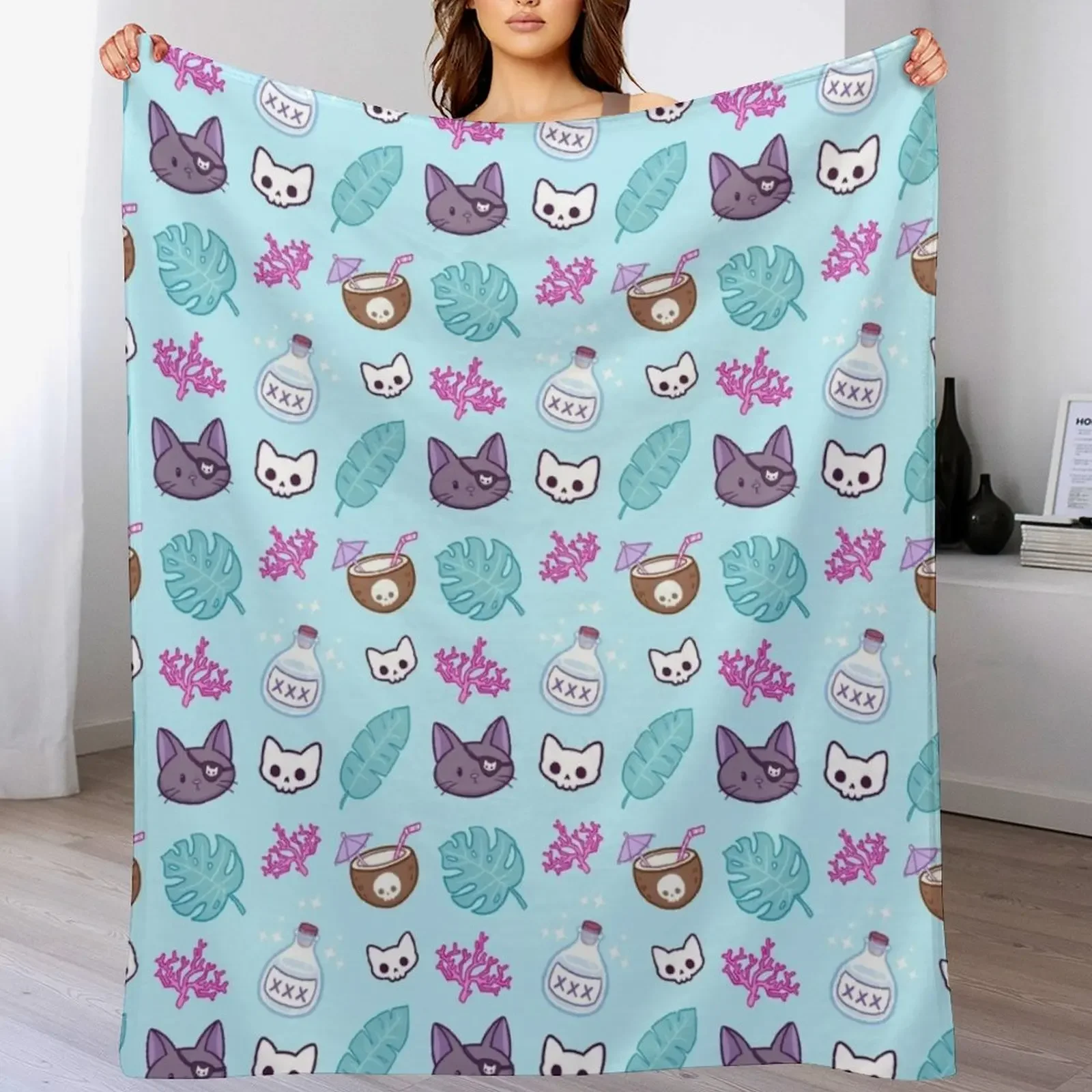 Pirate Cat // Turquoise | Nikury Throw Blanket funny gift Blankets Sofas Of Decoration anime for winter Blankets
Pirate Cat // Turquoise | Nikury Throw Blanket funny gift Blankets Sofas Of Decoration anime for winter Blankets