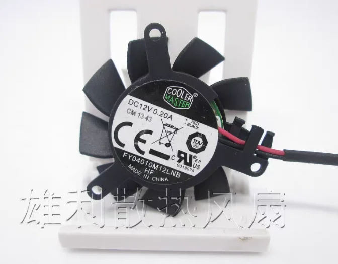 Cooler Master FY04010M12LNB DC 12V 0.20A 2-Wire Cooling Fan
Cooler Master FY04010M12LNB DC 12V 0.20A 2-Wire Cooling Fan