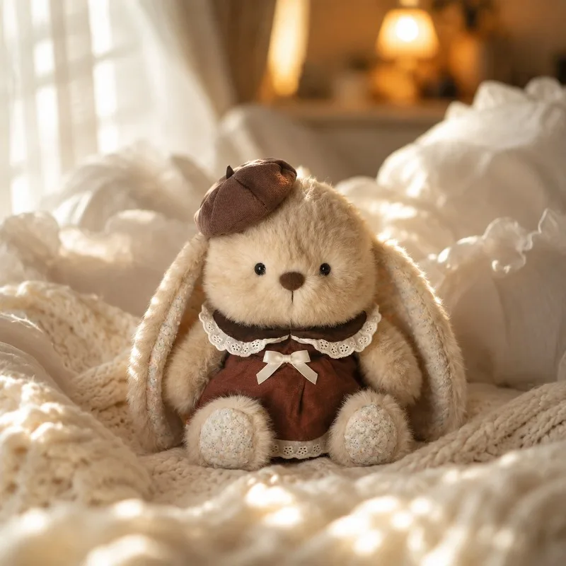 Cute Bunny Plush Toy Soft Stuffed Animal Rabbit with Beret Dress Fluffy Plushie for Kids Birthday Gift Home Decor
Cute Bunny Plush Toy Soft Stuffed Animal Rabbit with Beret Dress Fluffy Plushie for Kids Birthday Gift Home Decor