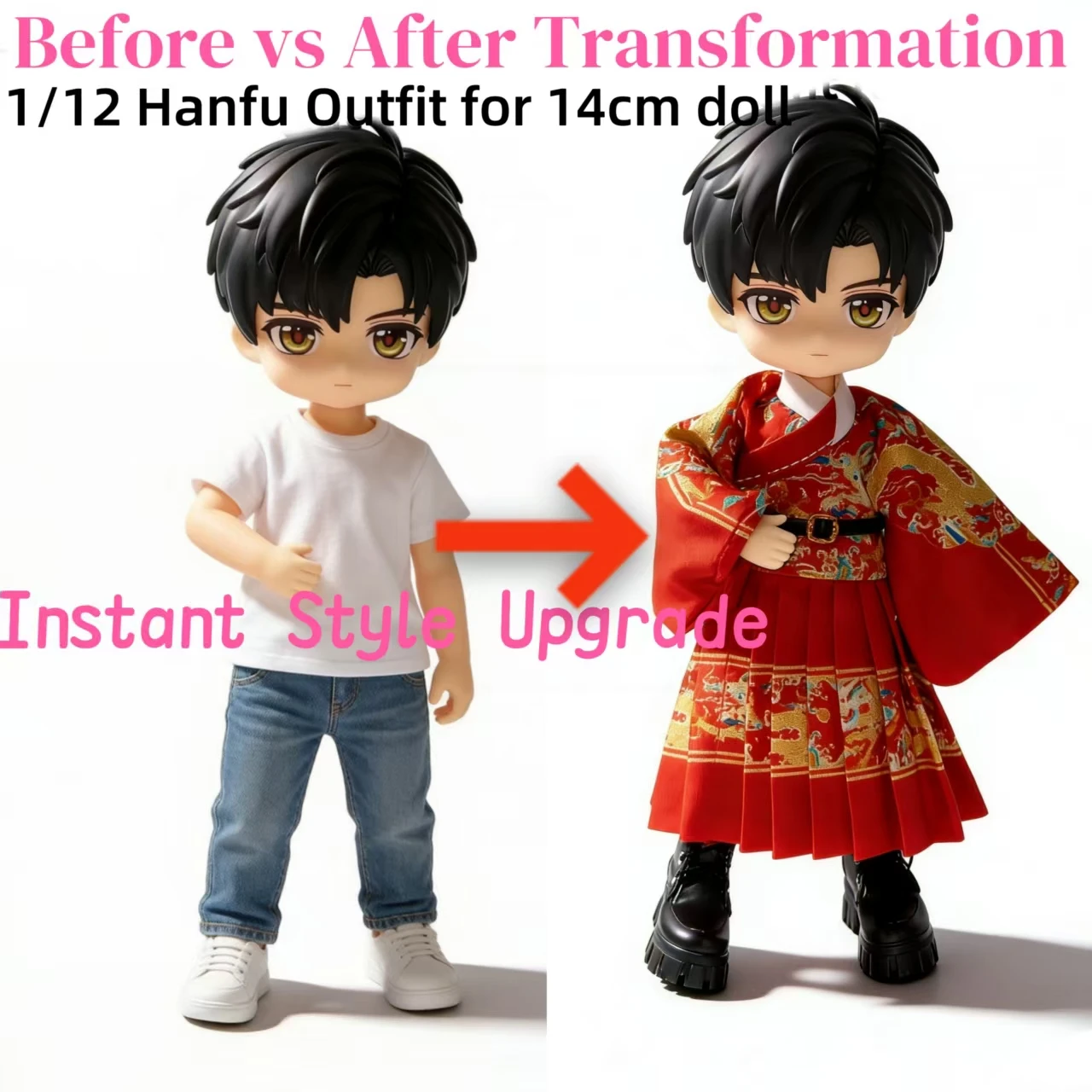 1/12 Scale Doll Clothes Miniature Ming Dynasty Feiyu-fu Hanfu for ASi 3.0/ 2.0/OB11 High-end Collectible Outfit Unique Pattern
1/12 Scale Doll Clothes Miniature Ming Dynasty Feiyu-fu Hanfu for ASi 3.0/ 2.0/OB11 High-end Collectible Outfit Unique Pattern