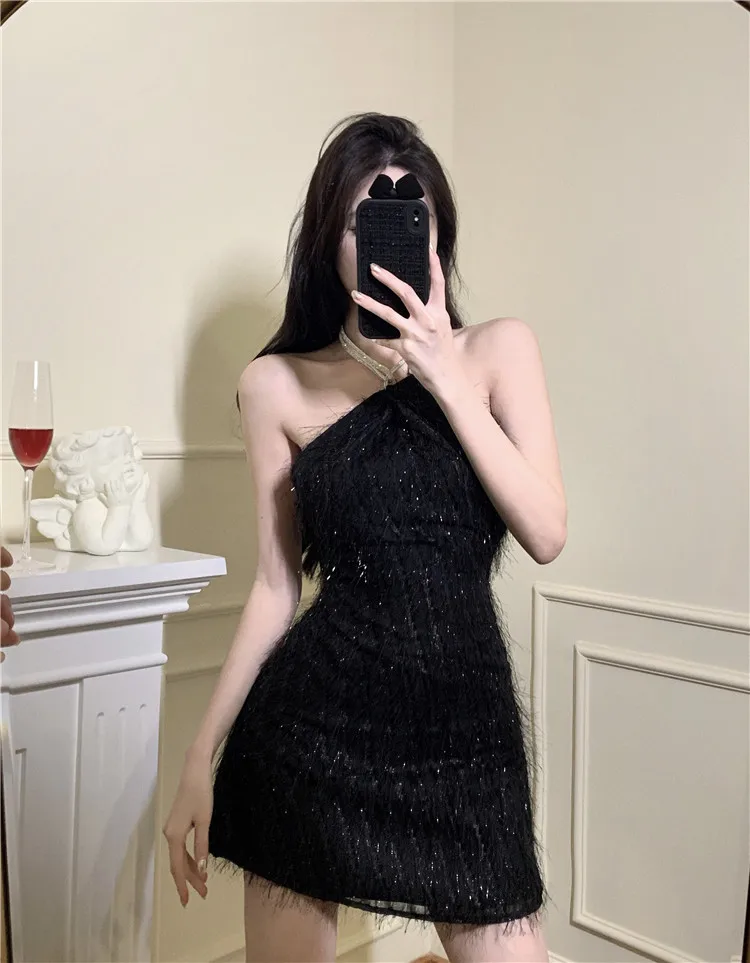 Sexy Short Tassel Trim Bright Thread Sleeveless A-Line Dress Summer New Arrival Women's Clothing Ladylike Striped Pattern
Sexy Short Tassel Trim Bright Thread Sleeveless A-Line Dress Summer New Arrival Women's Clothing Ladylike Striped Pattern