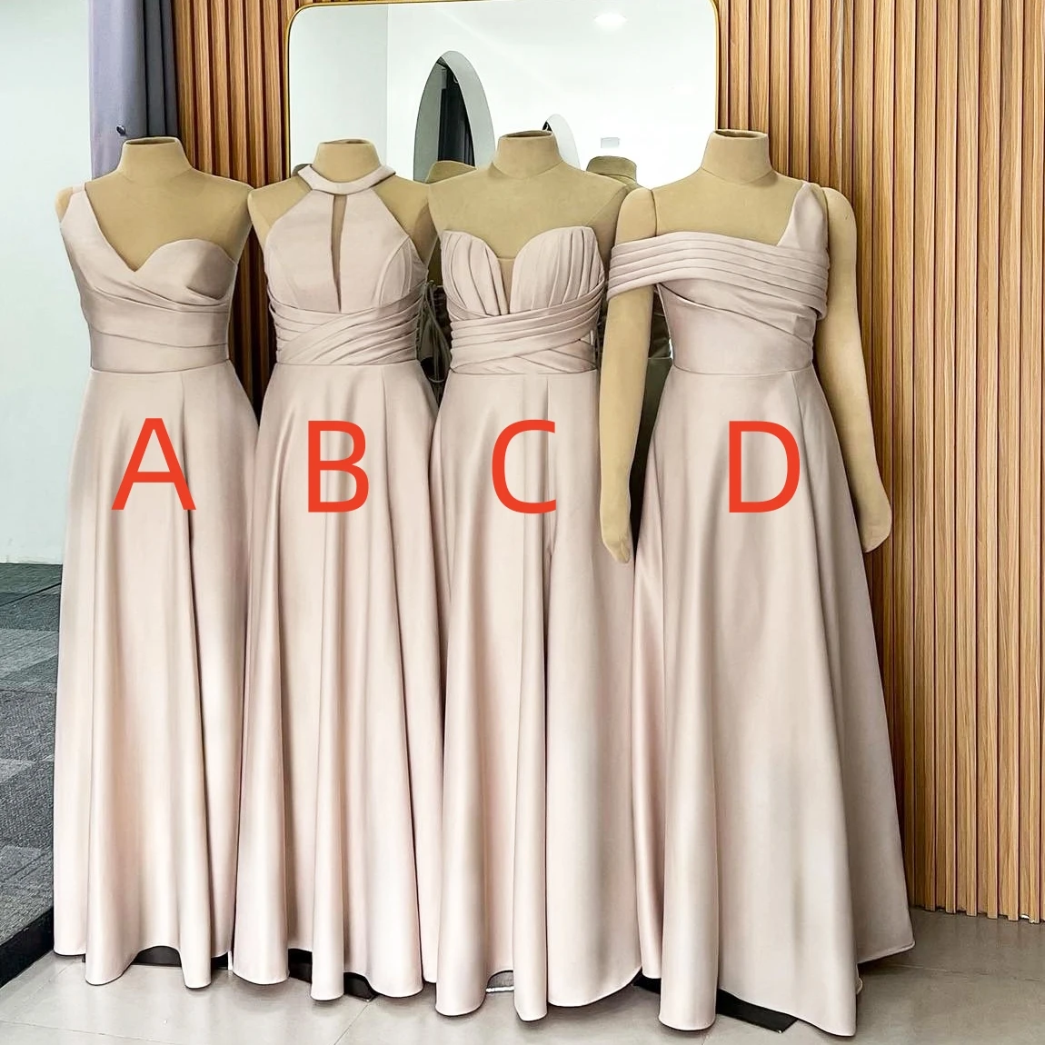 Custom Made Long Satin Bridesmaid Dresses 2026 A Line Floor Length Chic Pleated One Shoulder Maids Of Honor Gowns For Wedding
Custom Made Long Satin Bridesmaid Dresses 2026 A Line Floor Length Chic Pleated One Shoulder Maids Of Honor Gowns For Wedding