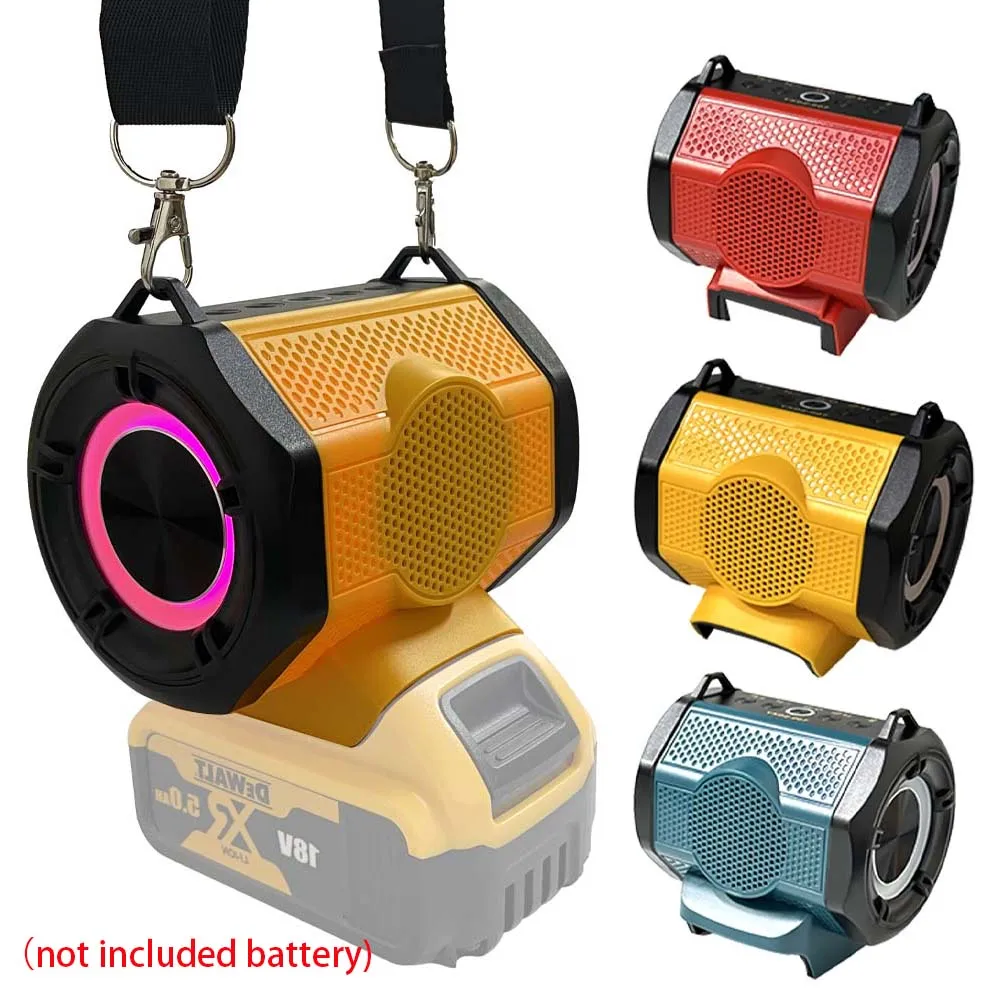 Для Milwaukee/Makita/Dewalt/Bosch 18 В 20 В аккумулятор Bluetooth-динамик с портом USB Type-C зарядный плеер усилитель громкоговорителя
Для Milwaukee/Makita/Dewalt/Bosch 18 В 20 В аккумулятор Bluetooth-динамик с портом USB Type-C зарядный плеер усилитель громкоговорителя