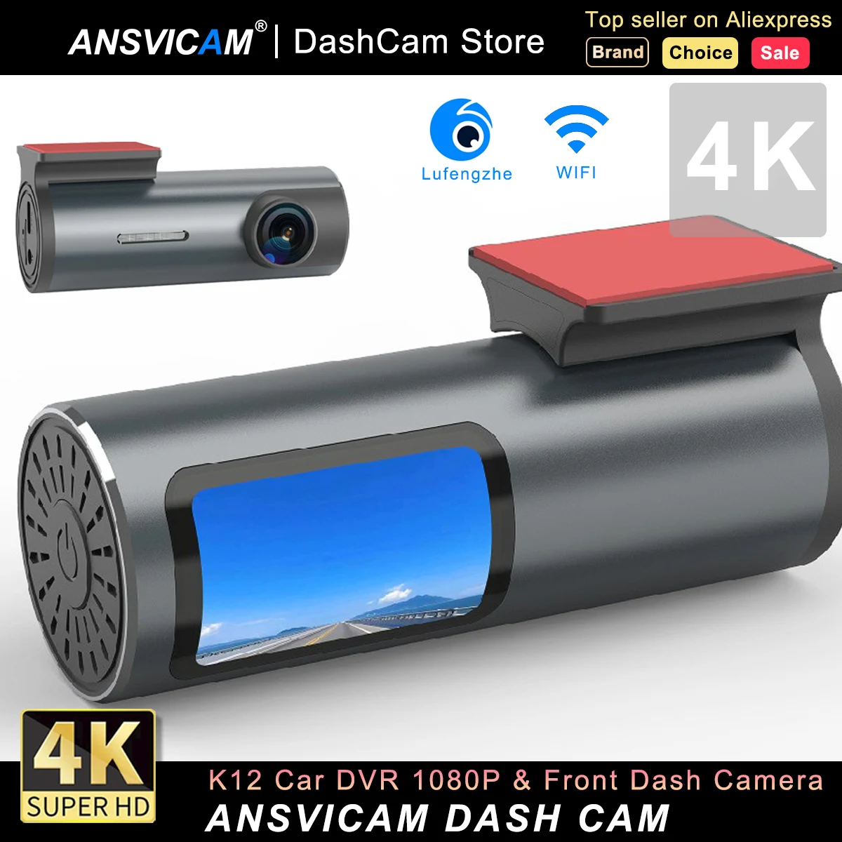 ANSVICAM 4K WiFi Car DVR Dash Cam GPS Camera HD Mini Car Cam 24H Parking Monitor APP Control Car Driving Video Recorder Dashcam 
ANSVICAM 4K WiFi Car DVR Dash Cam GPS Camera HD Mini Car Cam 24H Parking Monitor APP Control Car Driving Video Recorder Dashcam