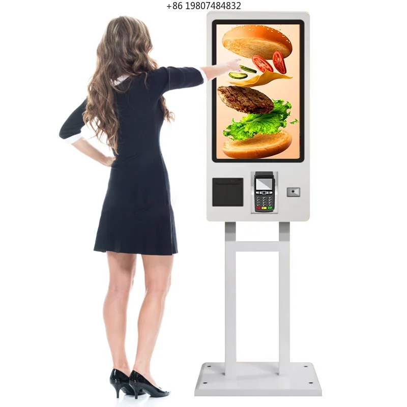 27 32 Inch Payment Kiosk for Aliexpress, Touch Screen 80mm Printer QR Code Scanner Fast Checkout
27 32 Inch Payment Kiosk for Aliexpress, Touch Screen 80mm Printer QR Code Scanner Fast Checkout