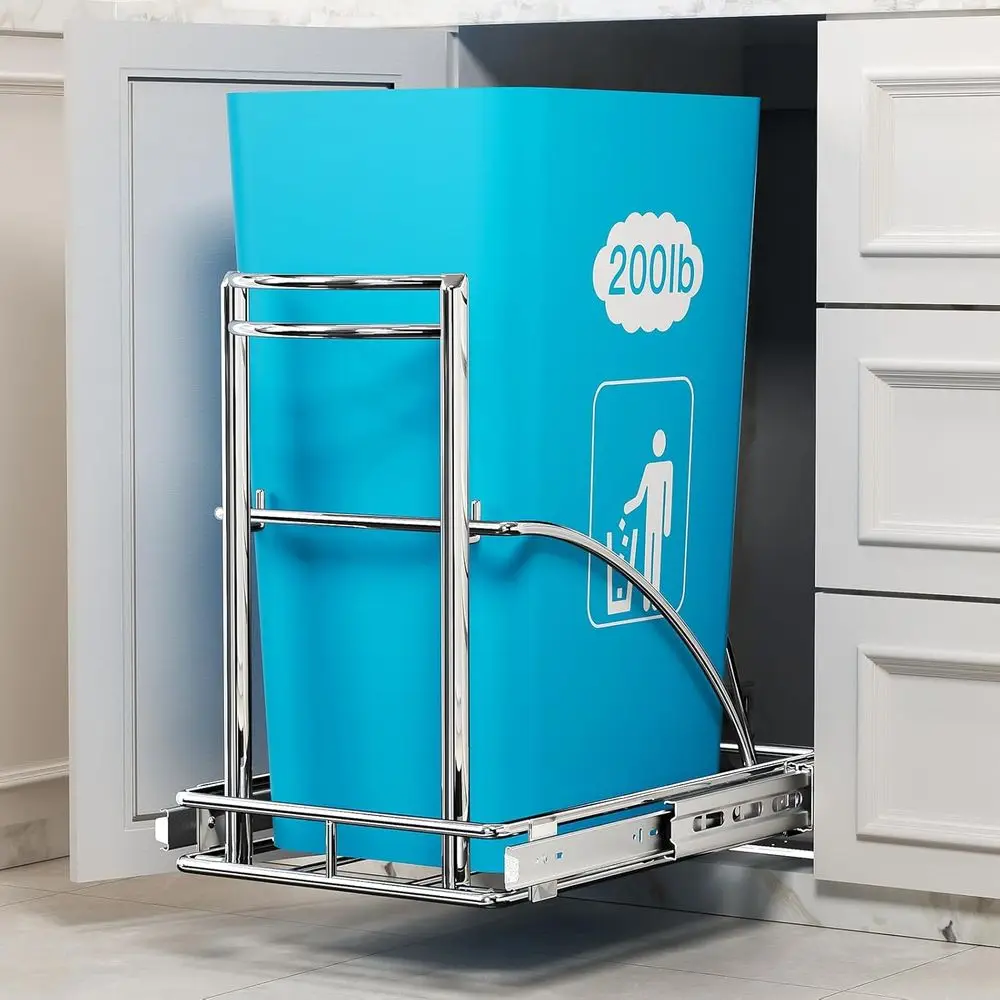 Under Sink Trash Can Pull Out 7-13Gal 50Qt Black, Under Cabinet Trash Bin Pull Out Kit 13" Wx17 Hx17 D, Sliding Garbage Can Unde
Under Sink Trash Can Pull Out 7-13Gal 50Qt Black, Under Cabinet Trash Bin Pull Out Kit 13" Wx17 Hx17 D, Sliding Garbage Can Unde