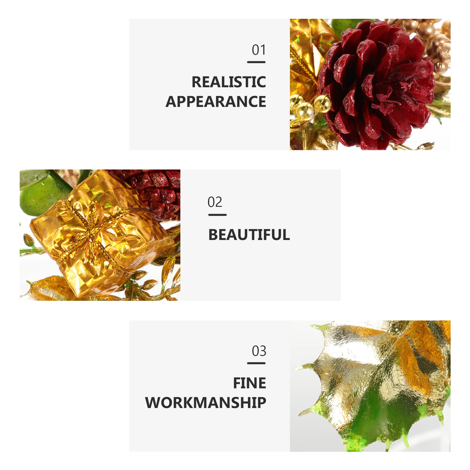 5Pcs Lifelike Christmas Artificial Flower Branches for Wreath Decorations DIY Home Wedding Party Table Centerpiece Xmas Decor
5Pcs Lifelike Christmas Artificial Flower Branches for Wreath Decorations DIY Home Wedding Party Table Centerpiece Xmas Decor