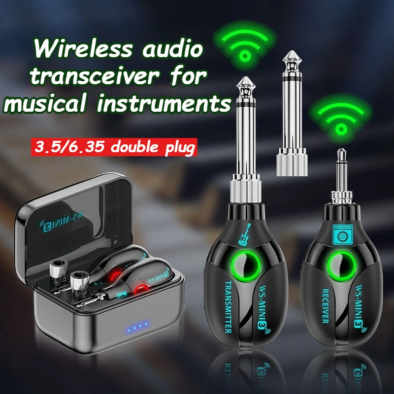 Беспроводной аудиопередатчик-приемник 2,4 ГГц, портативный беспроводной передатчик-приемник для электрогитары, аксессуар для электрических инструментов
Беспроводной аудиопередатчик-приемник 2,4 ГГц, портативный беспроводной передатчик-приемник для электрогитары, аксессуар для электрических инструментов