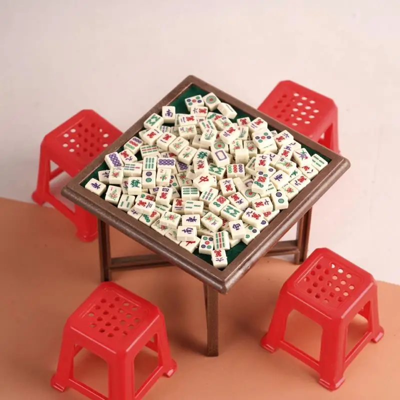 1Set 1:12 Dollhouse Miniature Mahjong Table And Chair Model Furniture Home Model Decor Toy Doll House Accessories
1Set 1:12 Dollhouse Miniature Mahjong Table And Chair Model Furniture Home Model Decor Toy Doll House Accessories
