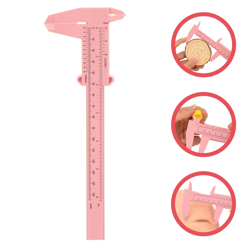 Optional Eyebrow Tattoo Ruler Mini Vernier Caliper Plastic Double Scale Sliding
Optional Eyebrow Tattoo Ruler Mini Vernier Caliper Plastic Double Scale Sliding