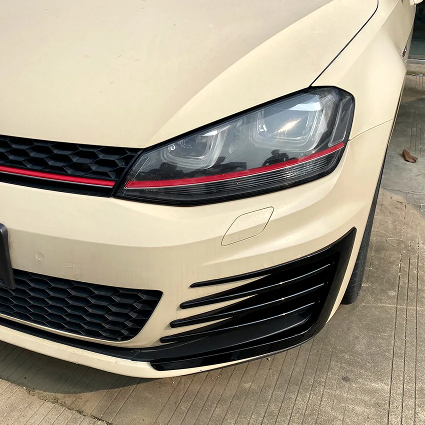 Glossy black Front Bumper Fog Lamps Grille Grill Cover Frame Body Kits stickers For Volkswagen Golf 7 MK7 GTI 2013-2016
Glossy black Front Bumper Fog Lamps Grille Grill Cover Frame Body Kits stickers For Volkswagen Golf 7 MK7 GTI 2013-2016