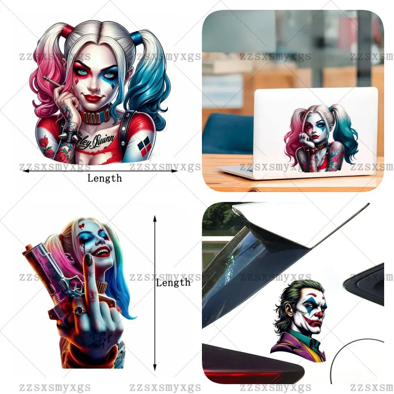 Car Stickers Joker and Joker Girl Sticker Fit for car body Bumper Windshield Motorcycle Trunk Laptop Vinyl Decal Car Accessories
Car Stickers Joker and Joker Girl Sticker Fit for car body Bumper Windshield Motorcycle Trunk Laptop Vinyl Decal Car Accessories