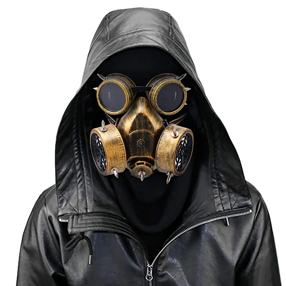 Easter Steampunk Creative Mask Goggles Halloween COSPLAY Prop Gift Steampunk Fashion Retro Rivets Gas Respirator Gothic Anti-Fog
Easter Steampunk Creative Mask Goggles Halloween COSPLAY Prop Gift Steampunk Fashion Retro Rivets Gas Respirator Gothic Anti-Fog
