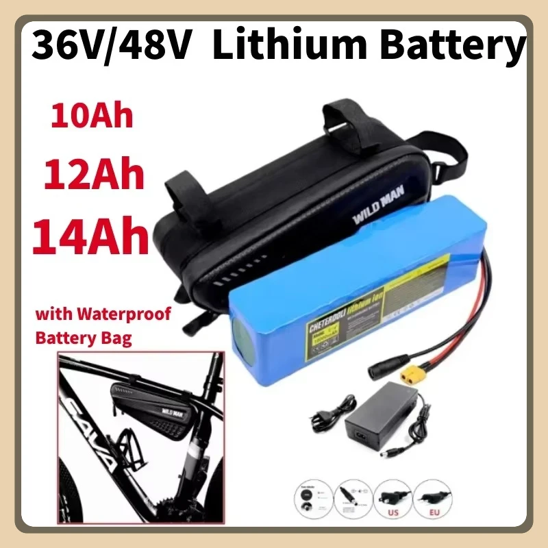36V 48V 14Ah 18650 Rechargeable Lithium Battery Pack 10S3P 13S3P 500W Power Bicycle Scooter Electric Vehicle with Waterproof Bag
36V 48V 14Ah 18650 Rechargeable Lithium Battery Pack 10S3P 13S3P 500W Power Bicycle Scooter Electric Vehicle with Waterproof Bag
