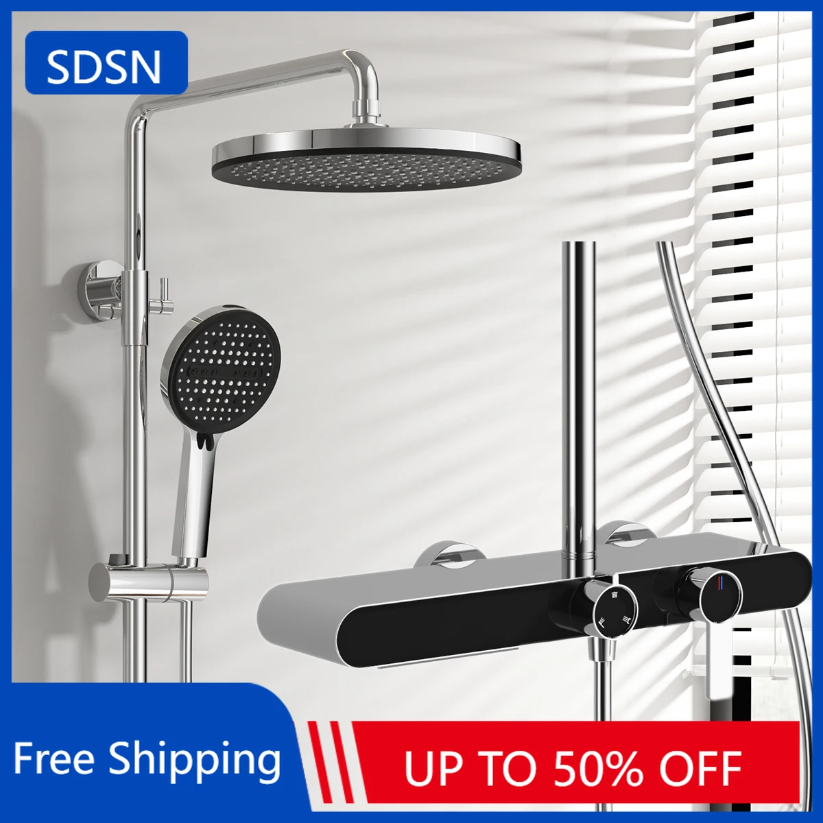 Polished Chrome Bathroom Shower Set Quality Brass Waterfall Bathroom Shower Faucets Head Hot Cold Bathroom Shower System Faucet
Polished Chrome Bathroom Shower Set Quality Brass Waterfall Bathroom Shower Faucets Head Hot Cold Bathroom Shower System Faucet