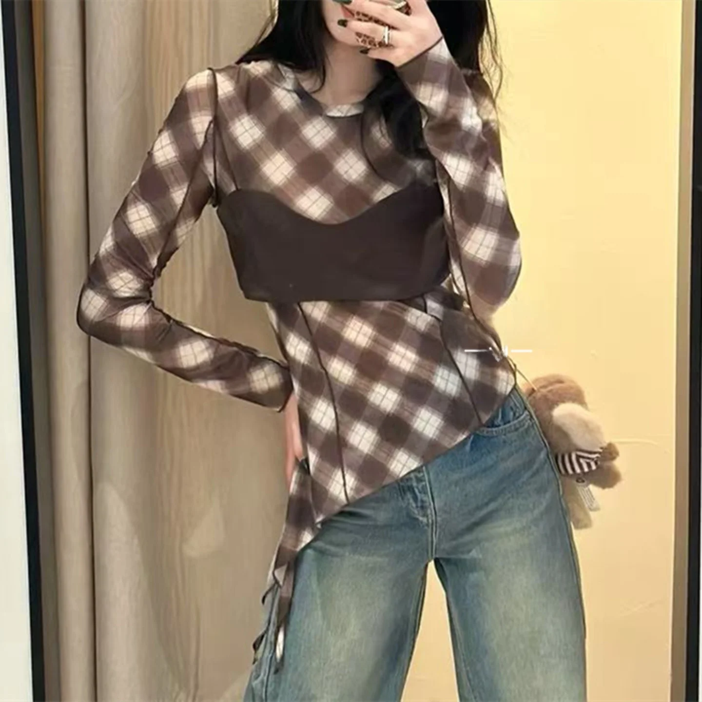 Pure Original Small Jasmine 2026 Spring Summer New round Neck Lightweight Diamond Grid Pattern Top 1009 Breathable Skin-Frien...
Pure Original Small Jasmine 2026 Spring Summer New round Neck Lightweight Diamond Grid Pattern Top 1009 Breathable Skin-Frien...