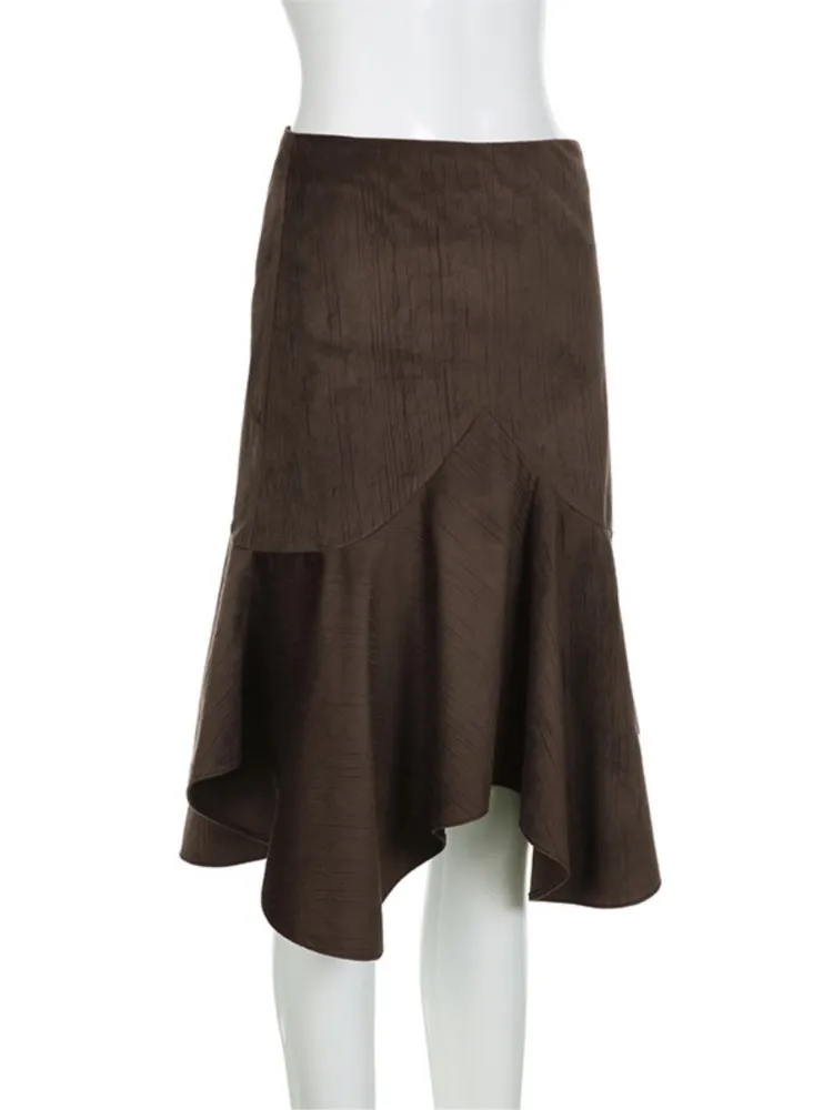 French Women's Clothing Irregular Retro Mid-length Retro Skirt Simple Style Solid Color All-match Comfortable Temperament Trendy
French Women's Clothing Irregular Retro Mid-length Retro Skirt Simple Style Solid Color All-match Comfortable Temperament Trendy