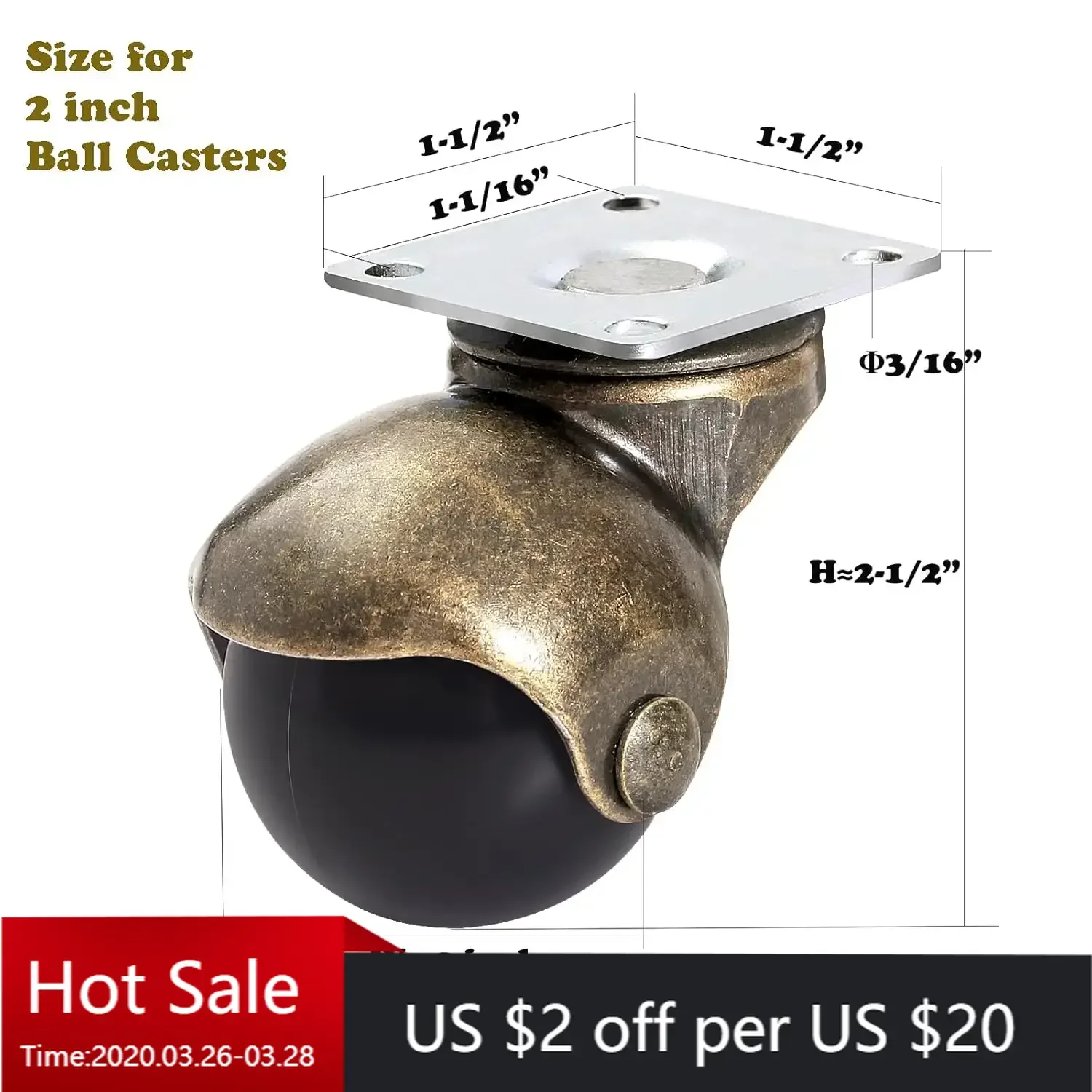4pcs 1.5/2 Inches Ball Caster Wheels Brake No Break Bronze Rubber Swivel Casters for Office Chair Sofa Platform
4pcs 1.5/2 Inches Ball Caster Wheels Brake No Break Bronze Rubber Swivel Casters for Office Chair Sofa Platform
