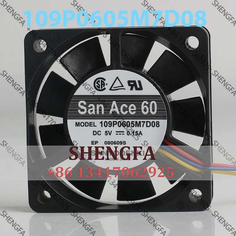 New Sanyo cooling fan three wire 12V 24V 48V DC 5V 0.15A AC EC 6015 60X60X15MM 6CM Double ball bearing USB chassis 109P0605M7D08
New Sanyo cooling fan three wire 12V 24V 48V DC 5V 0.15A AC EC 6015 60X60X15MM 6CM Double ball bearing USB chassis 109P0605M7D08