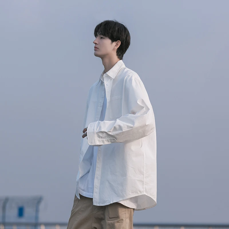 2022 New Spring Solid Men Long-sleeved Shirts Men Korean Comfortable Blouses Casual Loose Classic Single Breasted Chic Tops W405
2022 New Spring Solid Men Long-sleeved Shirts Men Korean Comfortable Blouses Casual Loose Classic Single Breasted Chic Tops W405