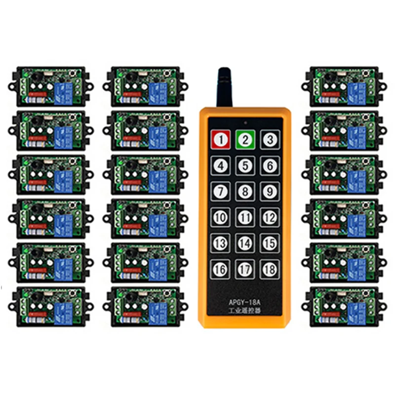 433 MHz 1000M Long Range AC 220V 1CH RF Industrial Wireless Remote Control Relay Switch light /lamp/window/Garage Doors shutters
433 MHz 1000M Long Range AC 220V 1CH RF Industrial Wireless Remote Control Relay Switch light /lamp/window/Garage Doors shutters