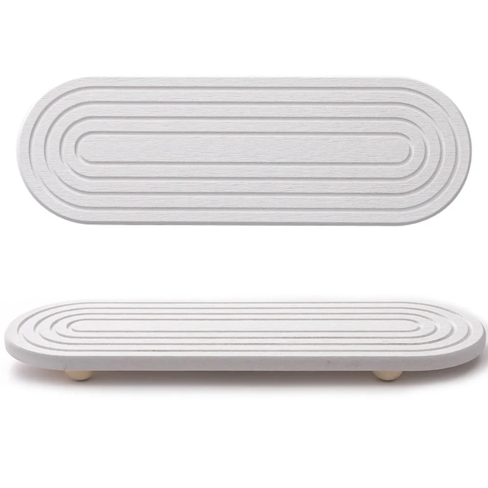 Non Slip Diatom Mud Sink Tray Diatomaceous Molds Resistant Quick Drying Tray Instant Dry Moisture Wicking Tray Dish Drying
Non Slip Diatom Mud Sink Tray Diatomaceous Molds Resistant Quick Drying Tray Instant Dry Moisture Wicking Tray Dish Drying