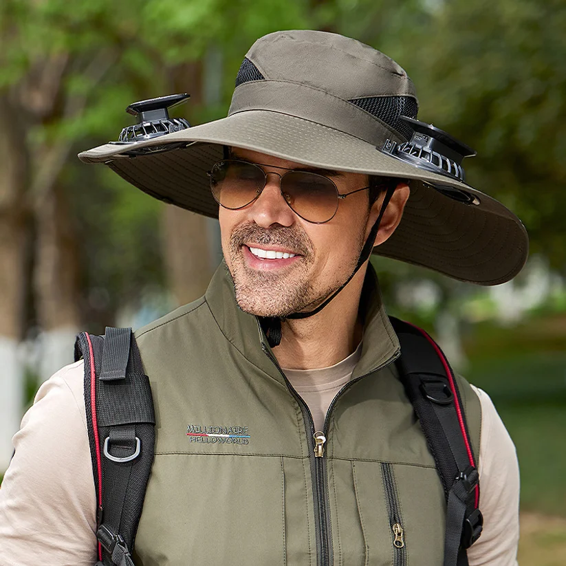 Large Size Quick Dry Bucket Hat With Solar Powered Fan USB Charging Sun Hat For Men Outdoor Hiking Camping Fishing Cooling Wear
Large Size Quick Dry Bucket Hat With Solar Powered Fan USB Charging Sun Hat For Men Outdoor Hiking Camping Fishing Cooling Wear