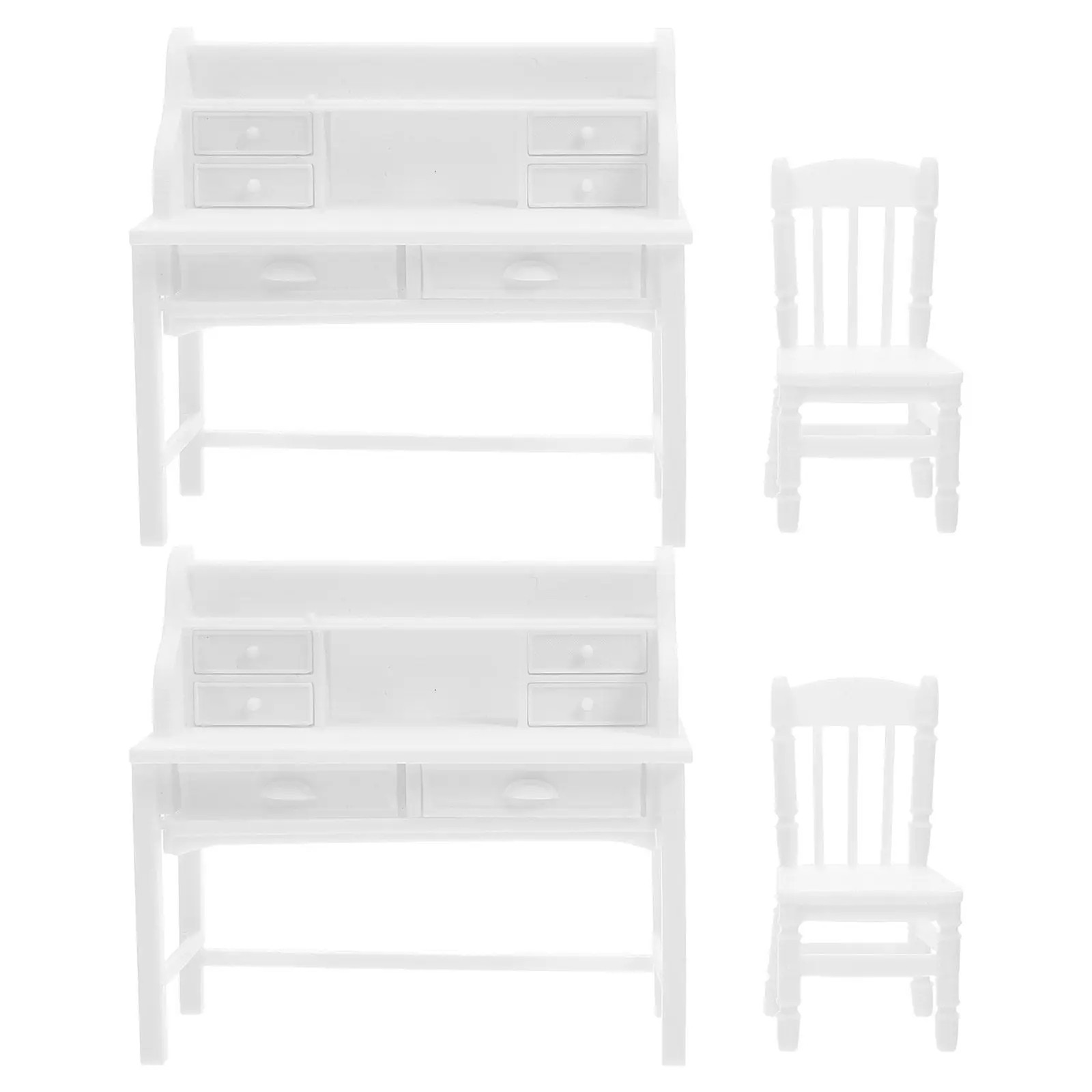 2Sets Miniature Desk and Chair Set for Dollhouse Realistic Functional Drawers Imagination Play Educational Mini Home Furnishings
2Sets Miniature Desk and Chair Set for Dollhouse Realistic Functional Drawers Imagination Play Educational Mini Home Furnishings