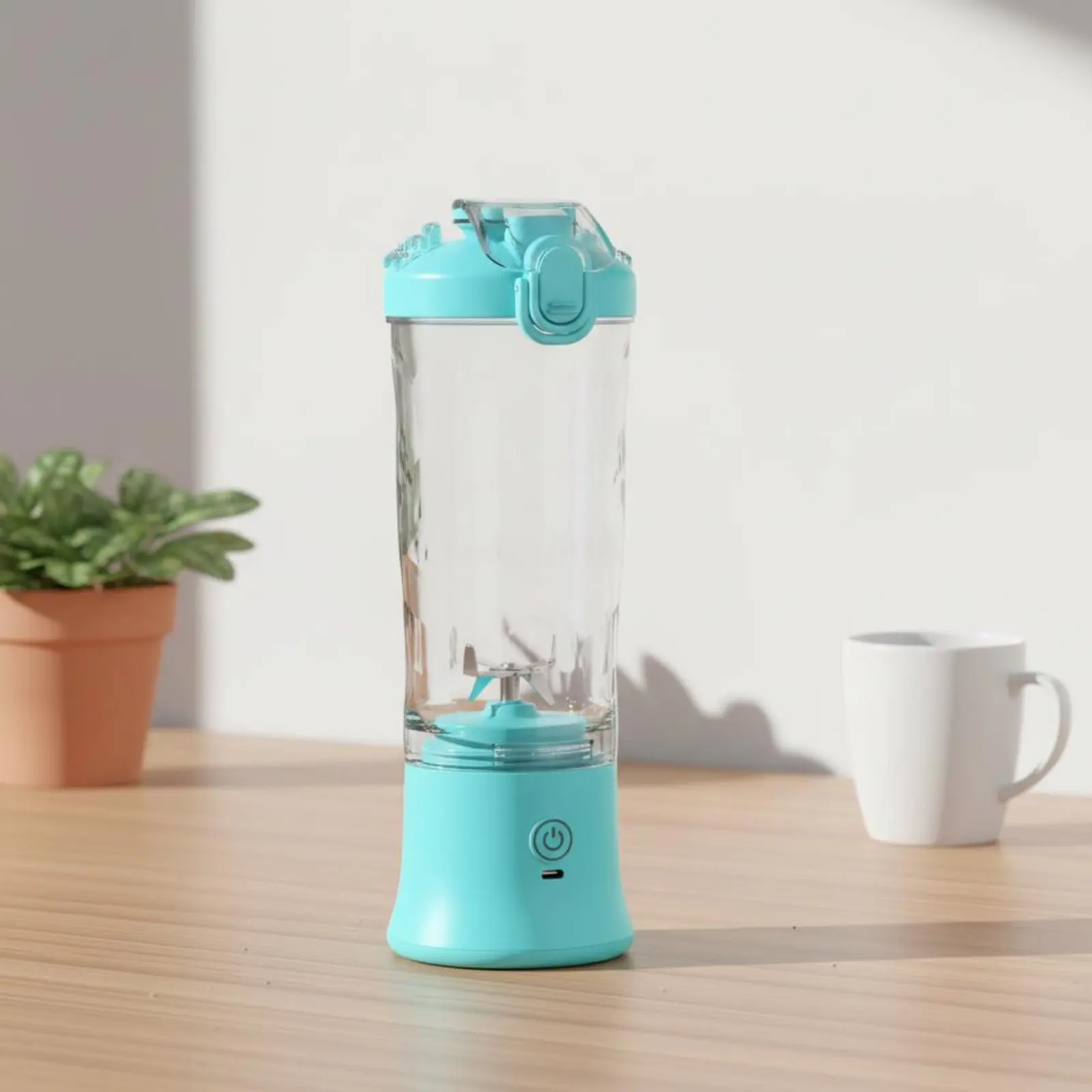 Portable Juicer Container Multi-Blade System Cordless Fruit Blender 600ml Individual Commute Blender Single-Press Function Drink
Portable Juicer Container Multi-Blade System Cordless Fruit Blender 600ml Individual Commute Blender Single-Press Function Drink