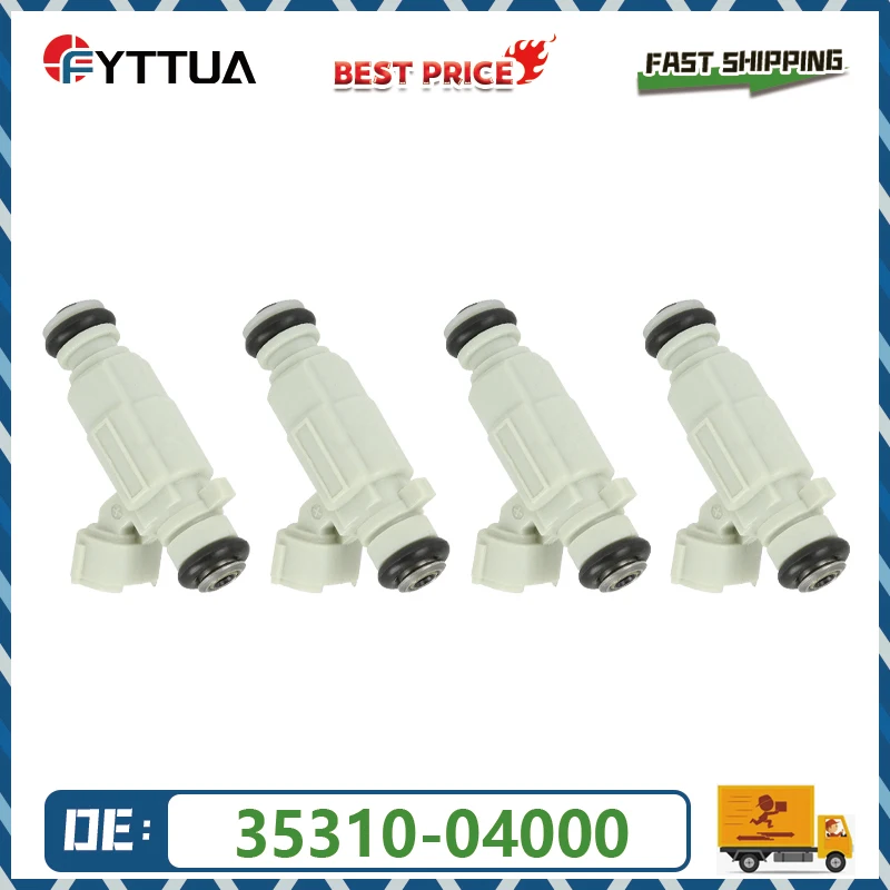 4pcs Fuel injector 35310-04000 For Hyundai i10 2016 Kia Picanto Mk2 1.0L 05-09 3531004000 35310 04000 S0201b050 Bico Nozzle NEW
4pcs Fuel injector 35310-04000 For Hyundai i10 2016 Kia Picanto Mk2 1.0L 05-09 3531004000 35310 04000 S0201b050 Bico Nozzle NEW