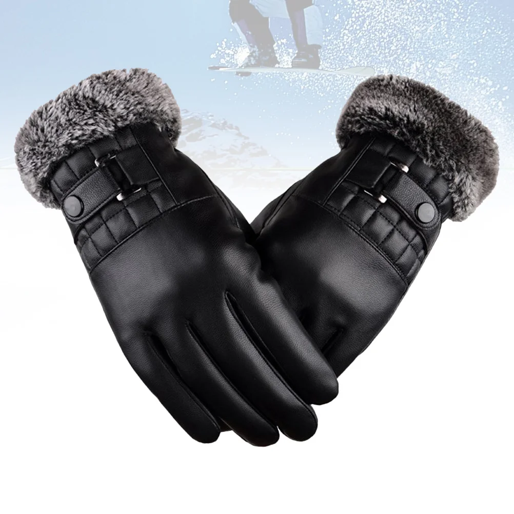 PU Gloves Touch Screen Thick Warm Windproof Material Adjustable Buckle Cuff Cold Proof Driving Cycling Motorcycle
PU Gloves Touch Screen Thick Warm Windproof Material Adjustable Buckle Cuff Cold Proof Driving Cycling Motorcycle