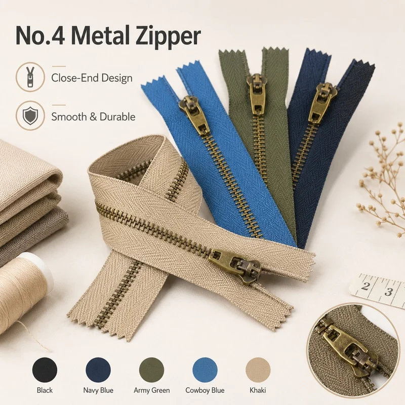 10-30Pcs 4# 10-18cm Metal Auto Lock Closed End Zipper for Bag Pants Pocket Garment Zip Repair Sewing Tailor Accessory Parts Kit
10-30Pcs 4# 10-18cm Metal Auto Lock Closed End Zipper for Bag Pants Pocket Garment Zip Repair Sewing Tailor Accessory Parts Kit