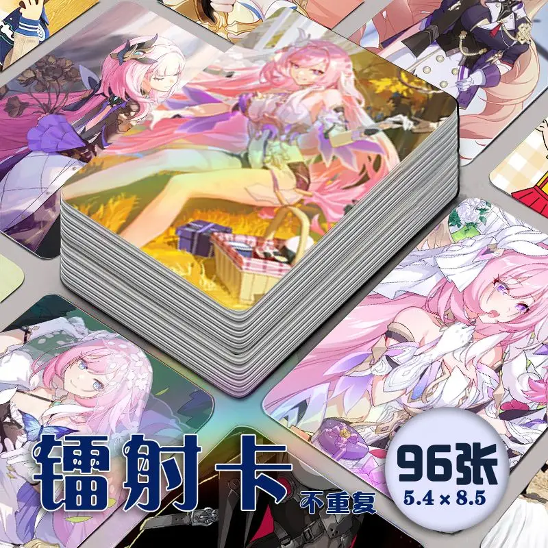 96 PCS Honkai Impact 3 Anime Laser Card Elysia Cosplay Rounded Corners LOMO Card Christmas Gifts Girls
96 PCS Honkai Impact 3 Anime Laser Card Elysia Cosplay Rounded Corners LOMO Card Christmas Gifts Girls